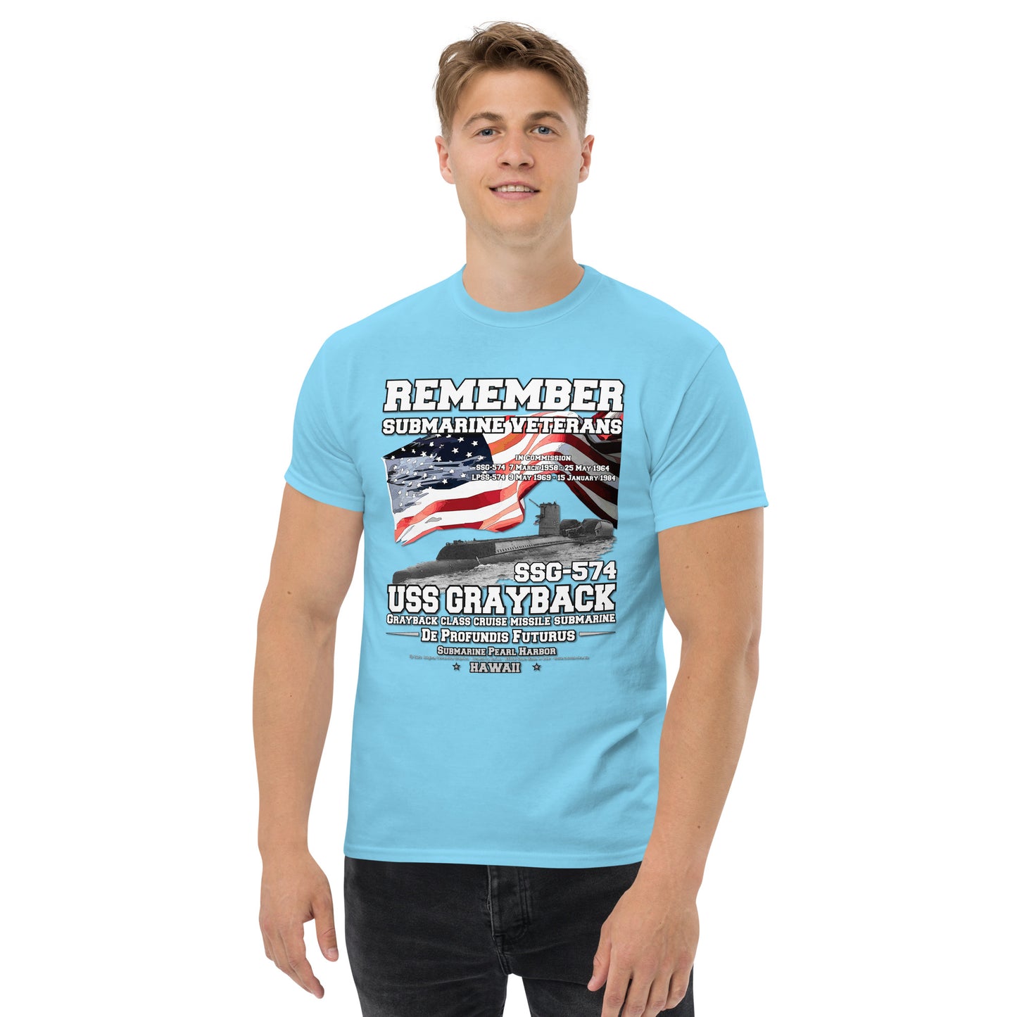 USS GRAYBACK SSG-574 Submarine t-shirt