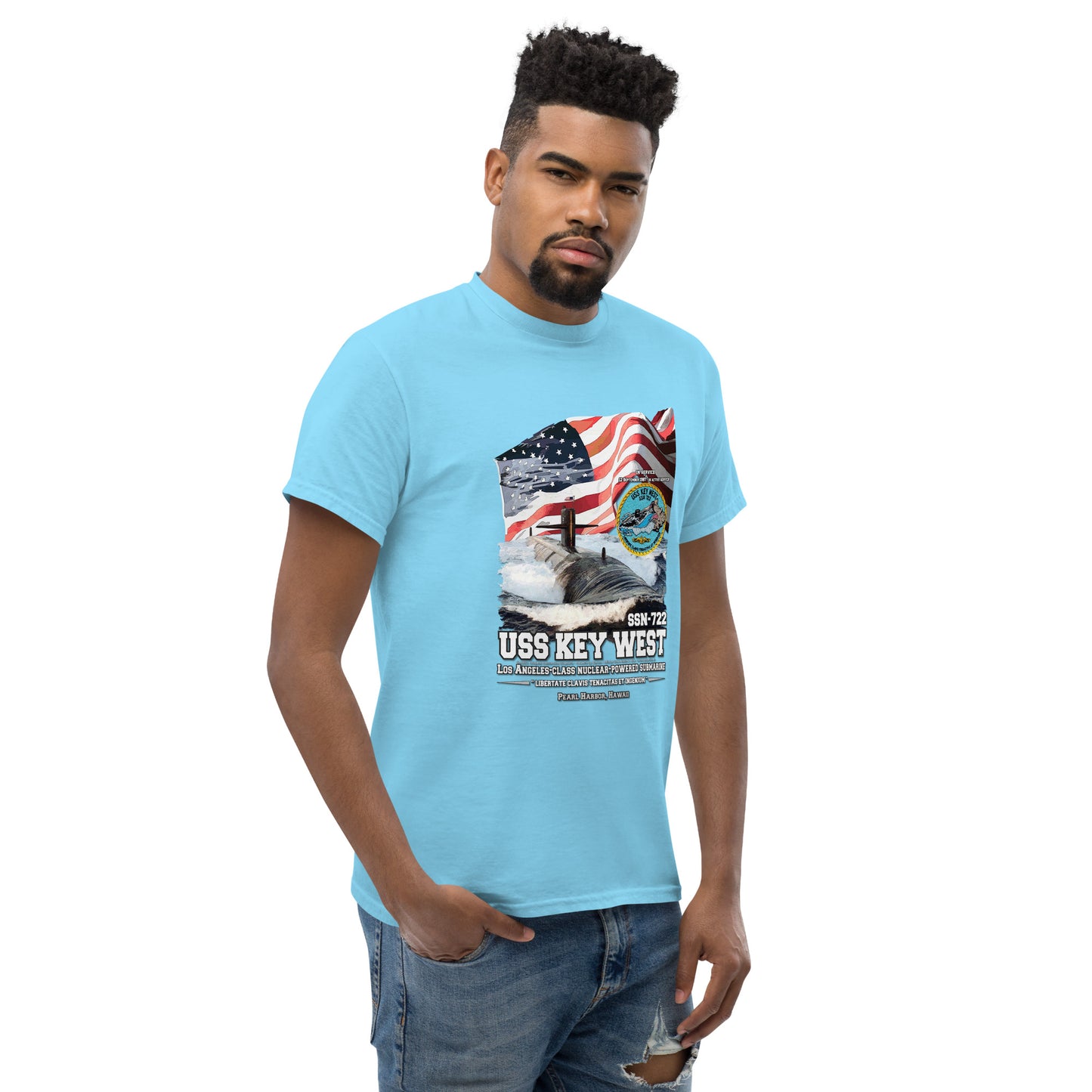 USS KEY WEST SSN-722 Submarine Veterans T-Shirt, Comancha T-Shirts Store,