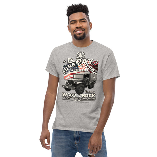 D-DAY WC63 Beeps Truck Veterans t-shirt