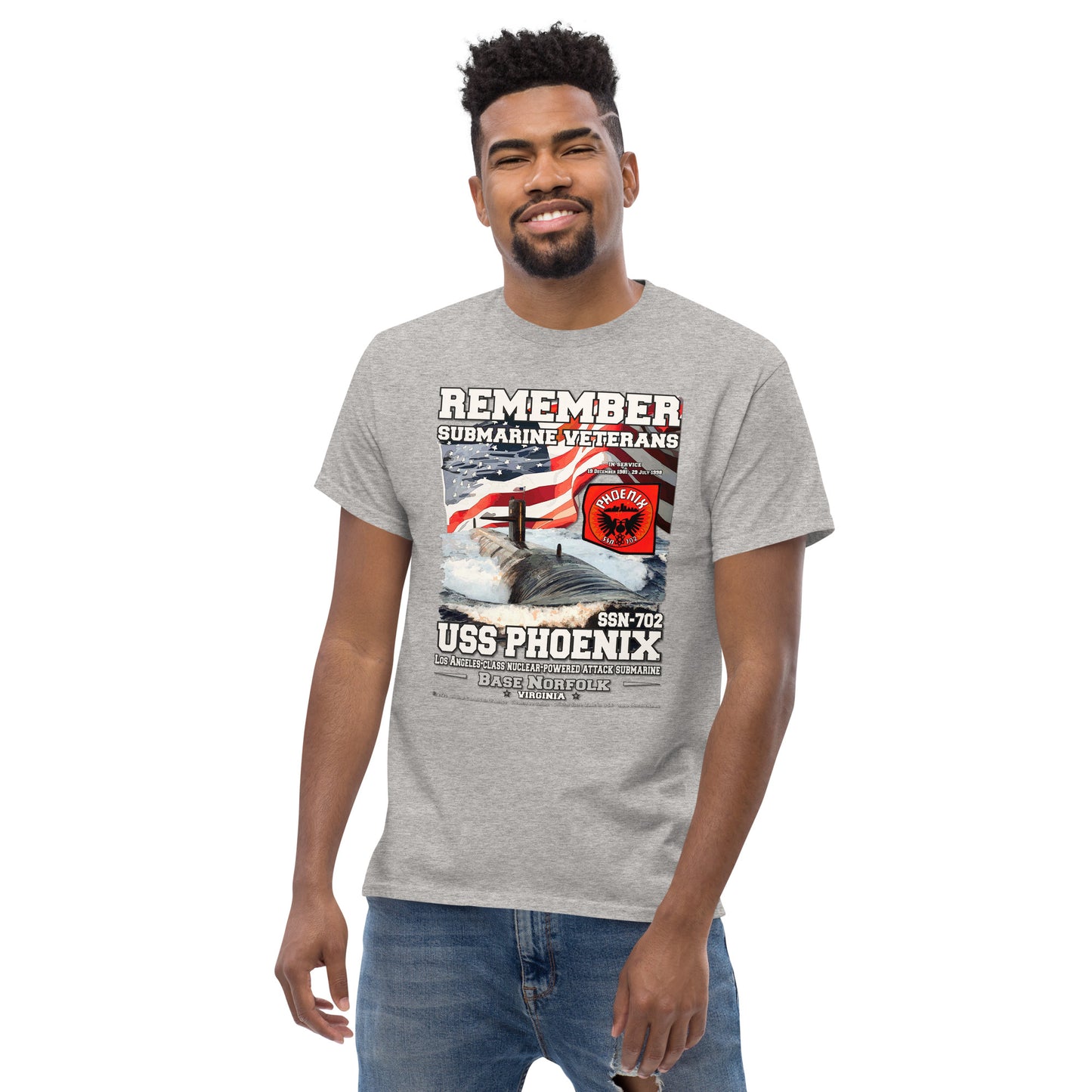 USS PHOENIX SSN-702 Submarine Veterans Classic T-Shirt, Comancha T-shirts,