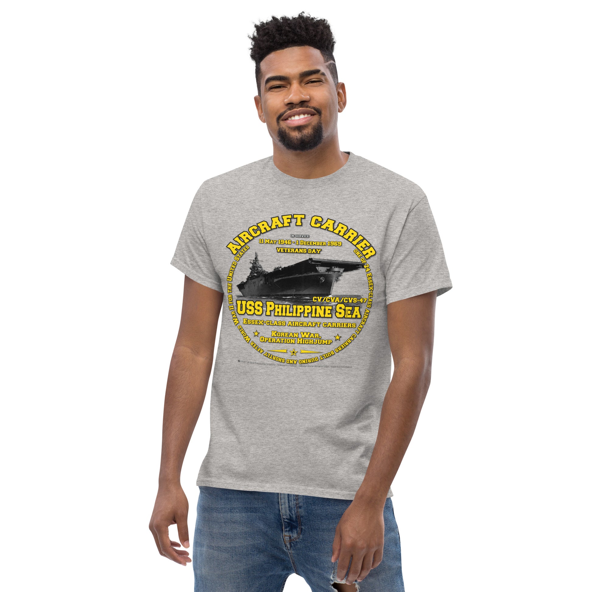 USS PHILIPPINE SEA CV-47 Aircraft Veterans Veterans Classic T-Shirt, Comancha T-shirts