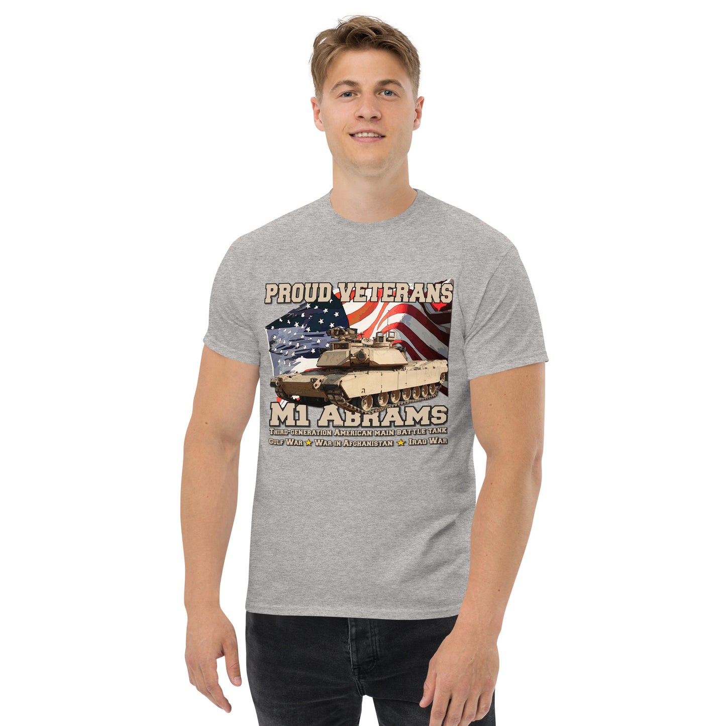 M1 Abrams Tank Proud Veterans t-shirt