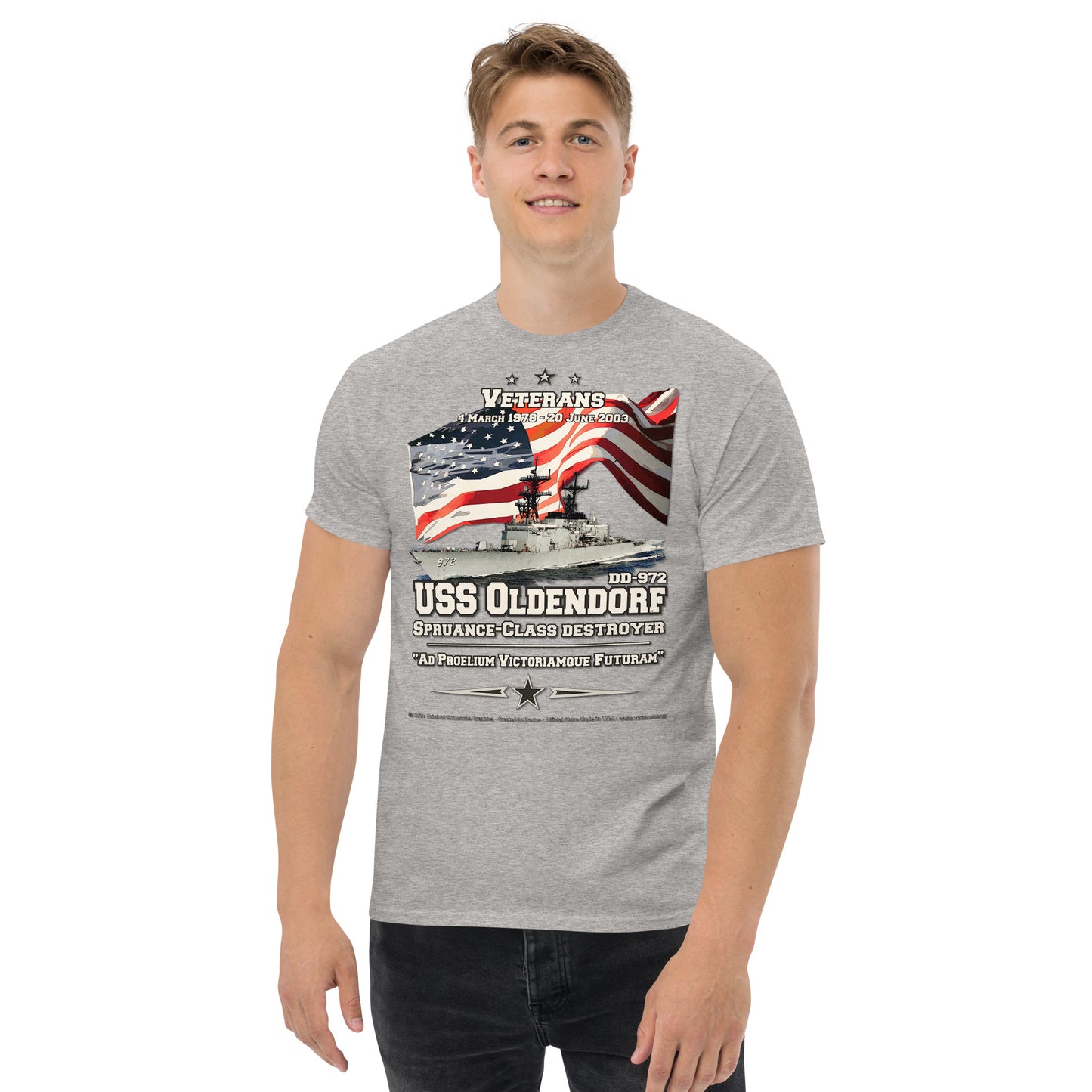 USS OLDENDORF DD-972 Destroyer t-shirt