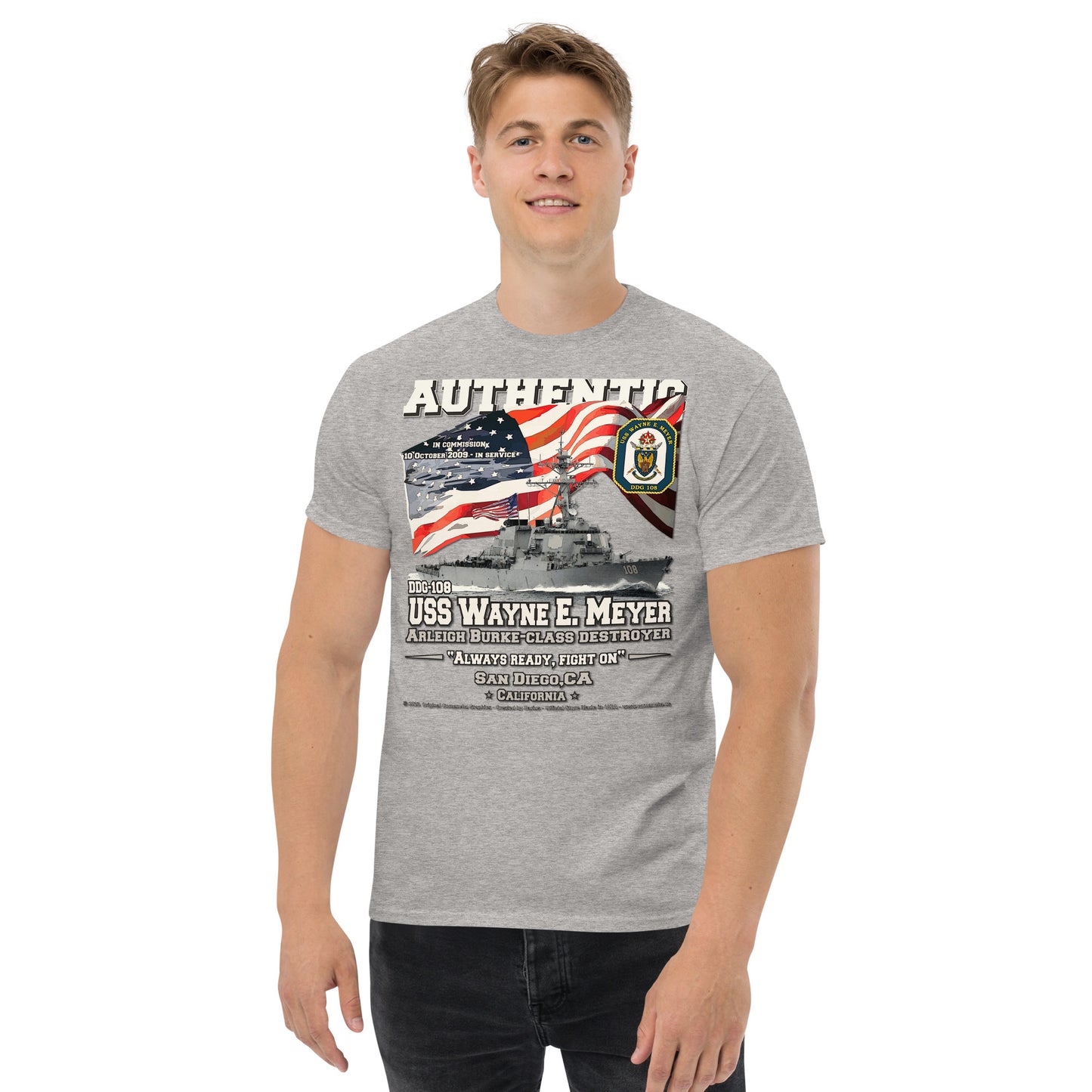 USS Wayne Meyer DDG-108 Destroyer t-shirt