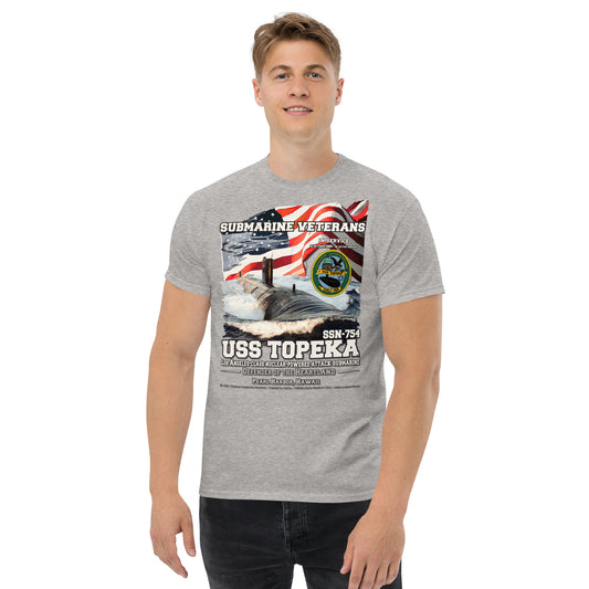 USS TOPEKA SSN-754 Attack submarine Veterans tee, Comancha Design,