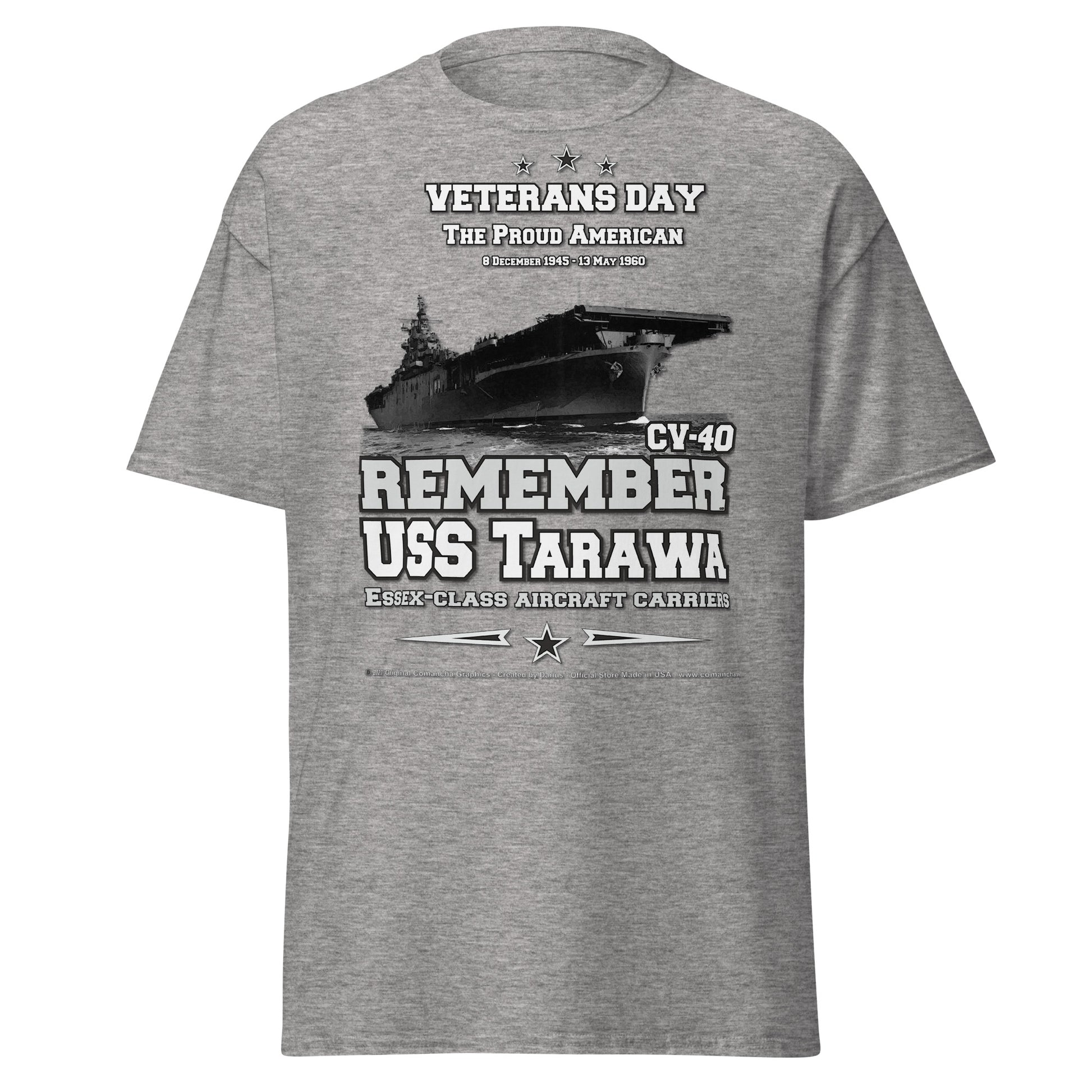 REMEMBER USS TARAWA CV-40 Aircraft Carrier Veterans, Comancha,