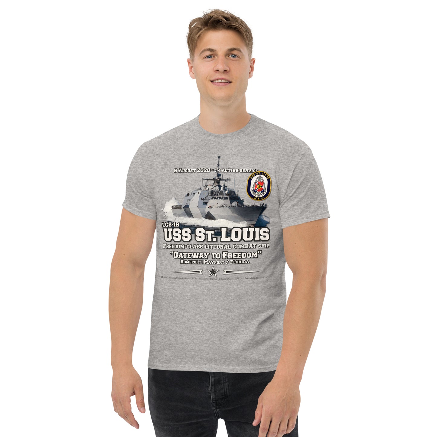 USS ST. LOUIS LCS-19 Littoral Combat Ship t-shirt