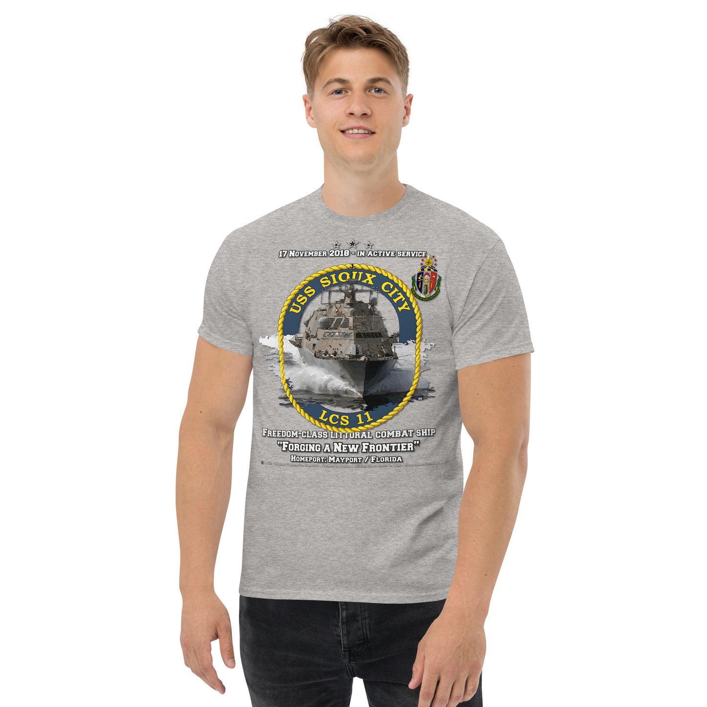 USS SIOUX CITY LCS-11 Shipmates T-shirt