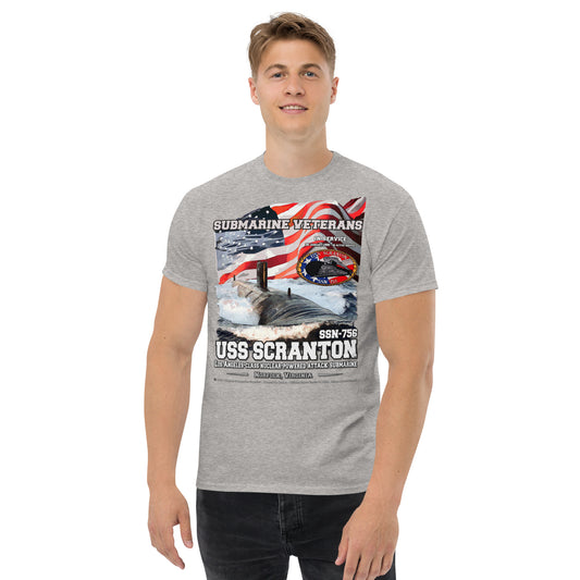 USS SCRANTON SSN-756 Submarine Veterans T-shirt, Comancha Navy T-shirts,