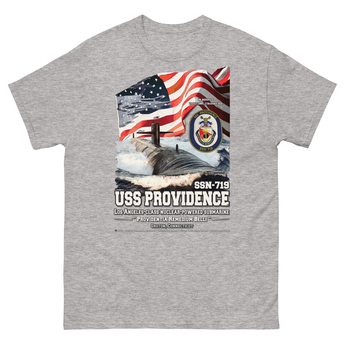 USS PROVIDENCE SSN-719 Submarine T-Shirt