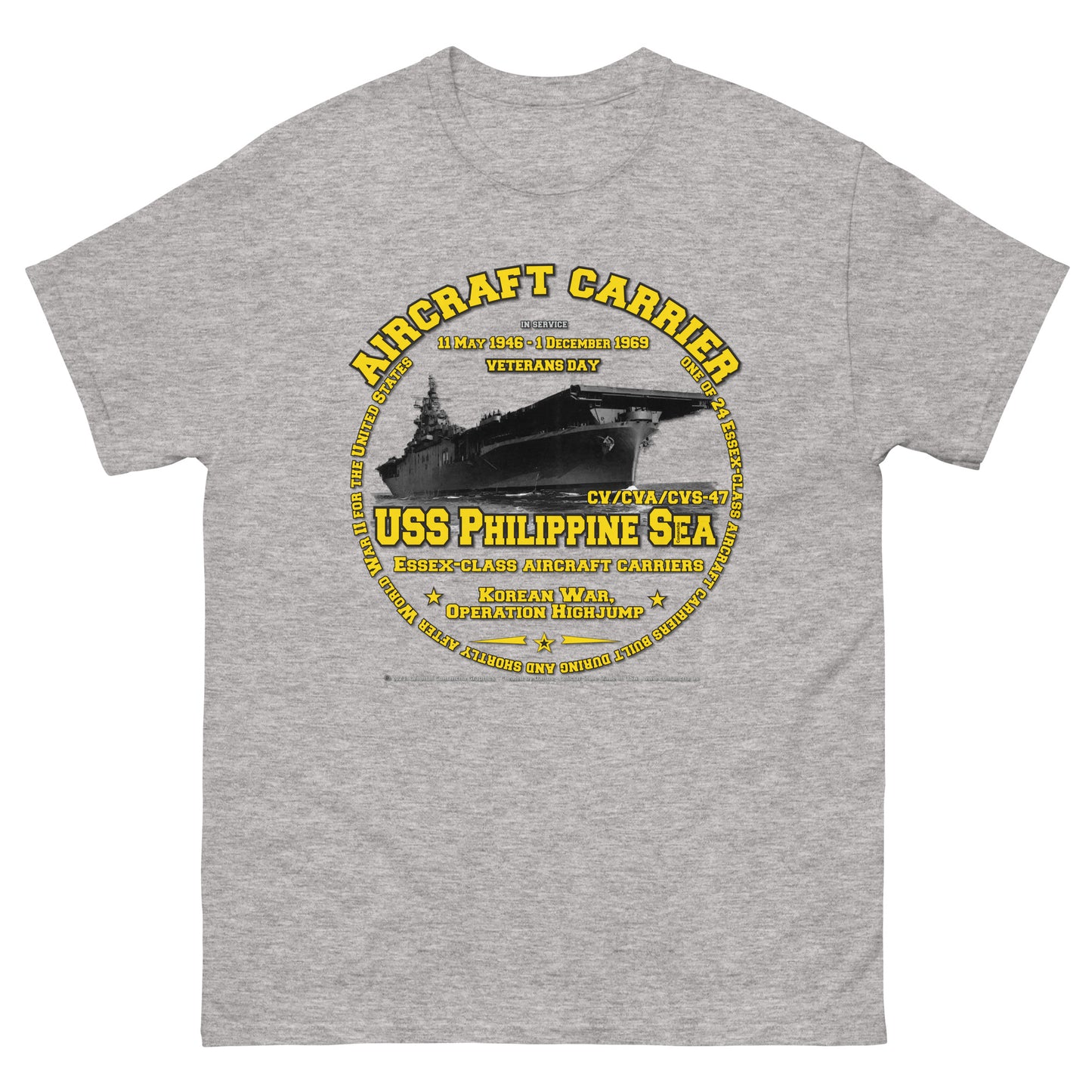 USS PHILIPPINE SEA CV-47 Aircraft Carrier T-Shirt