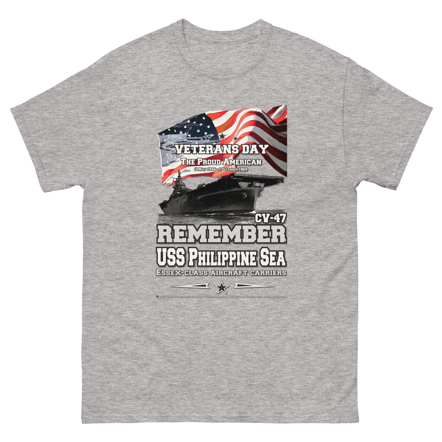 USS PHILIPPINE SEA CV-47 Aircraft Veterans Veterans Classic T-Shirt,