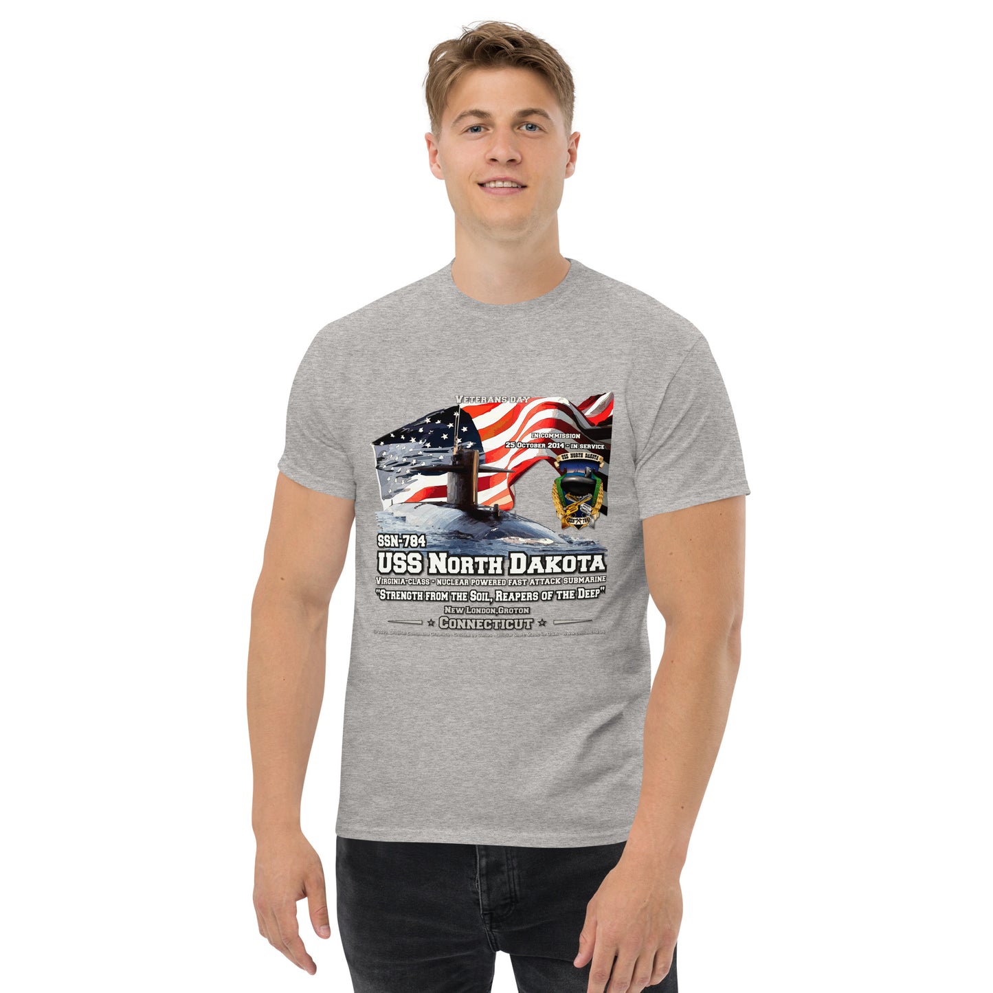 USS NORTH DAKOTA SSN-784 Submarine T-shirt