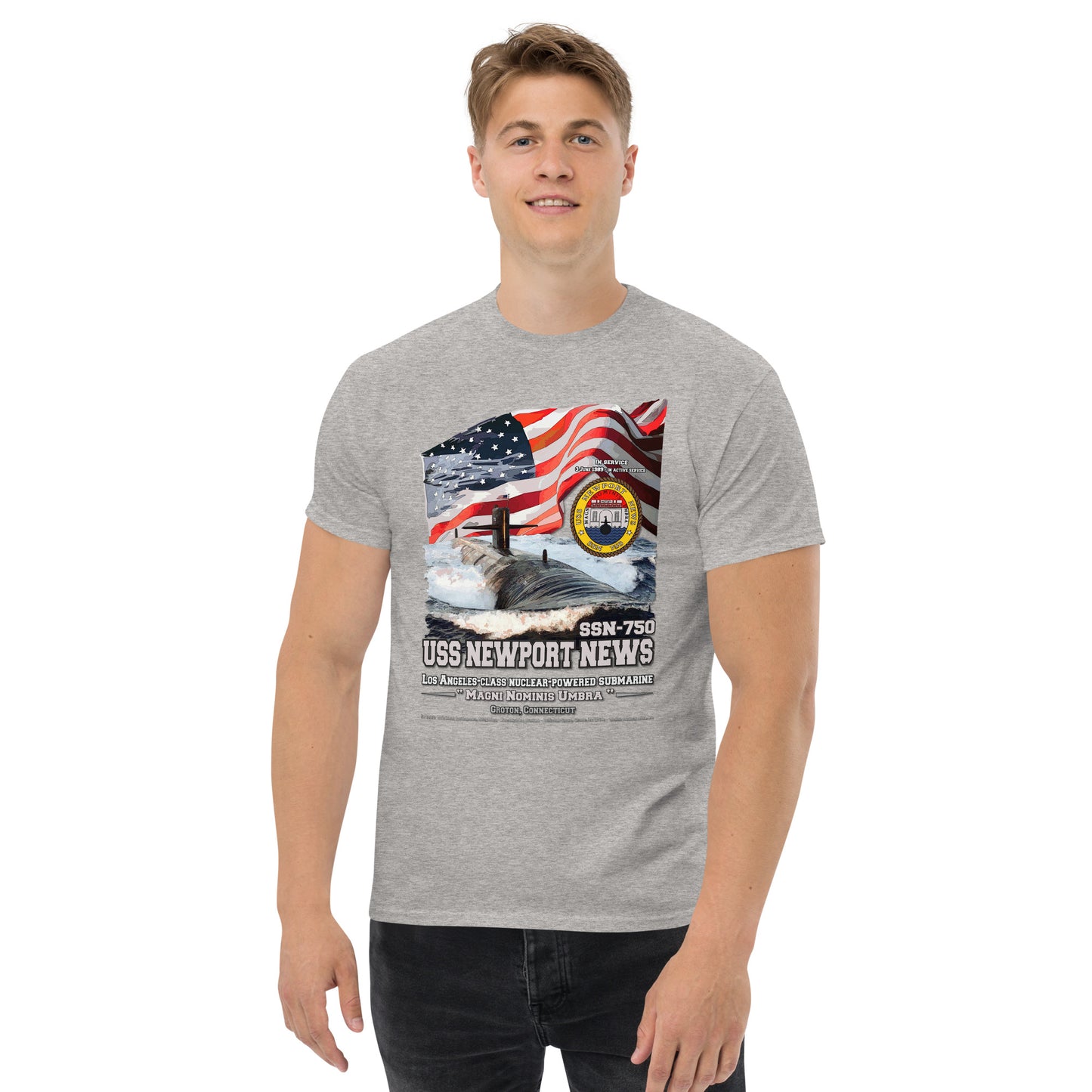 USS NEWPORT NEWS SSN-750 Submarine T-shirt