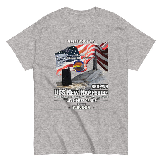 USS NEW HAMPHIRE SSN-778 Submarine Veterans t-shirt, Comancha t-shirts,