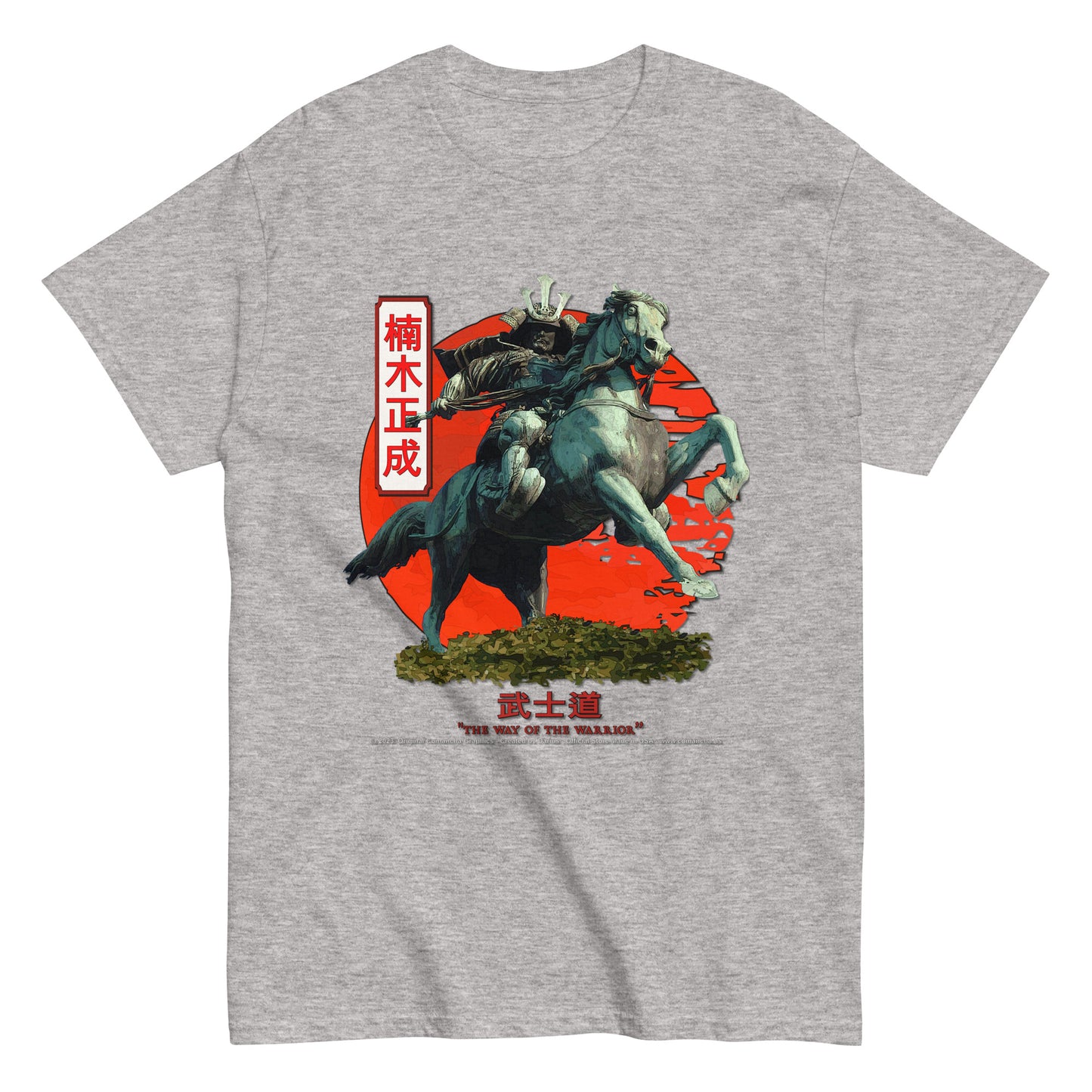 Samurai Kusunoki Masahige T-shirt, Japanese Tradition T-Shirt, Comancha T-shirts,