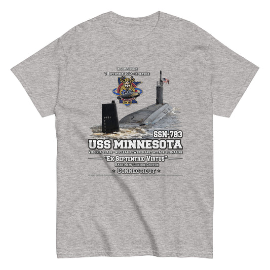 USS MINNESOTA SSN-783 Submarine t-shirt,  Veterans T-Shirt, Comancha Navy T-Shirts,