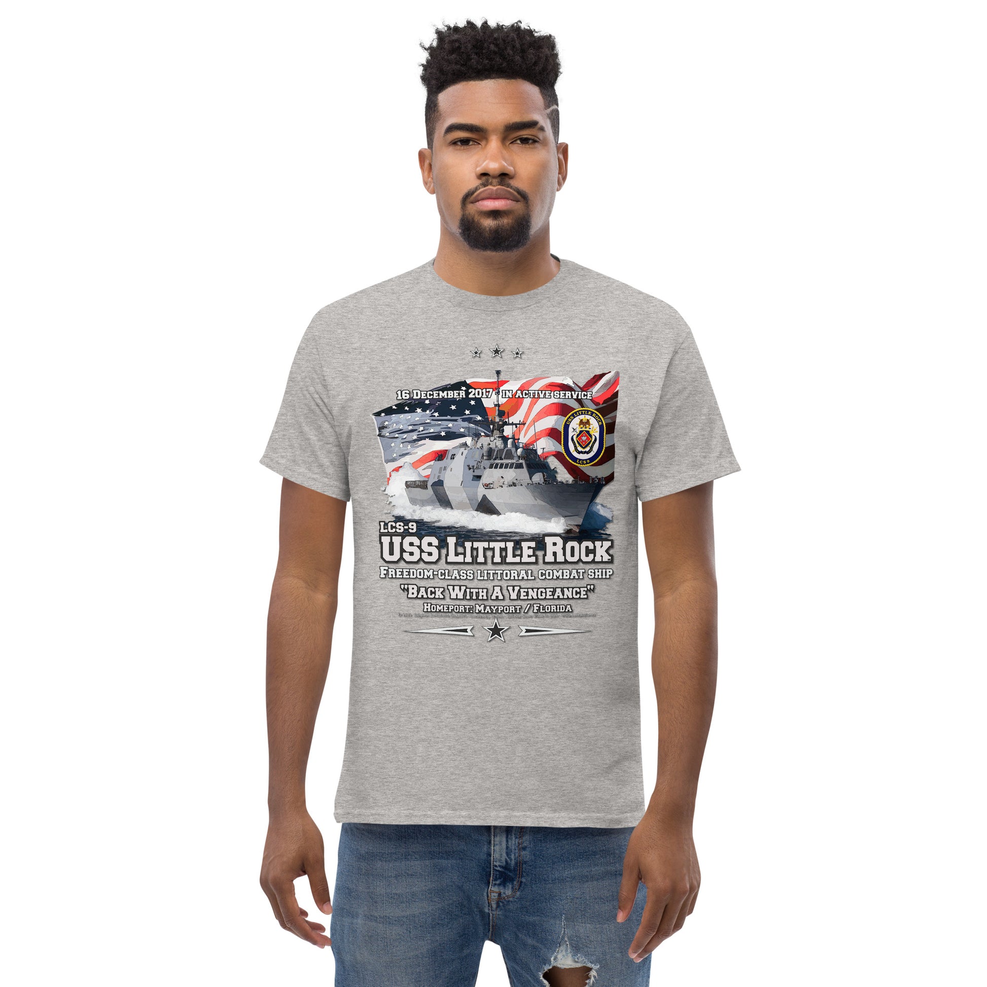 USS LITTLE ROCK LCS-9 Littoral Combat Ship T-Shirt, Comancha T-shirt,