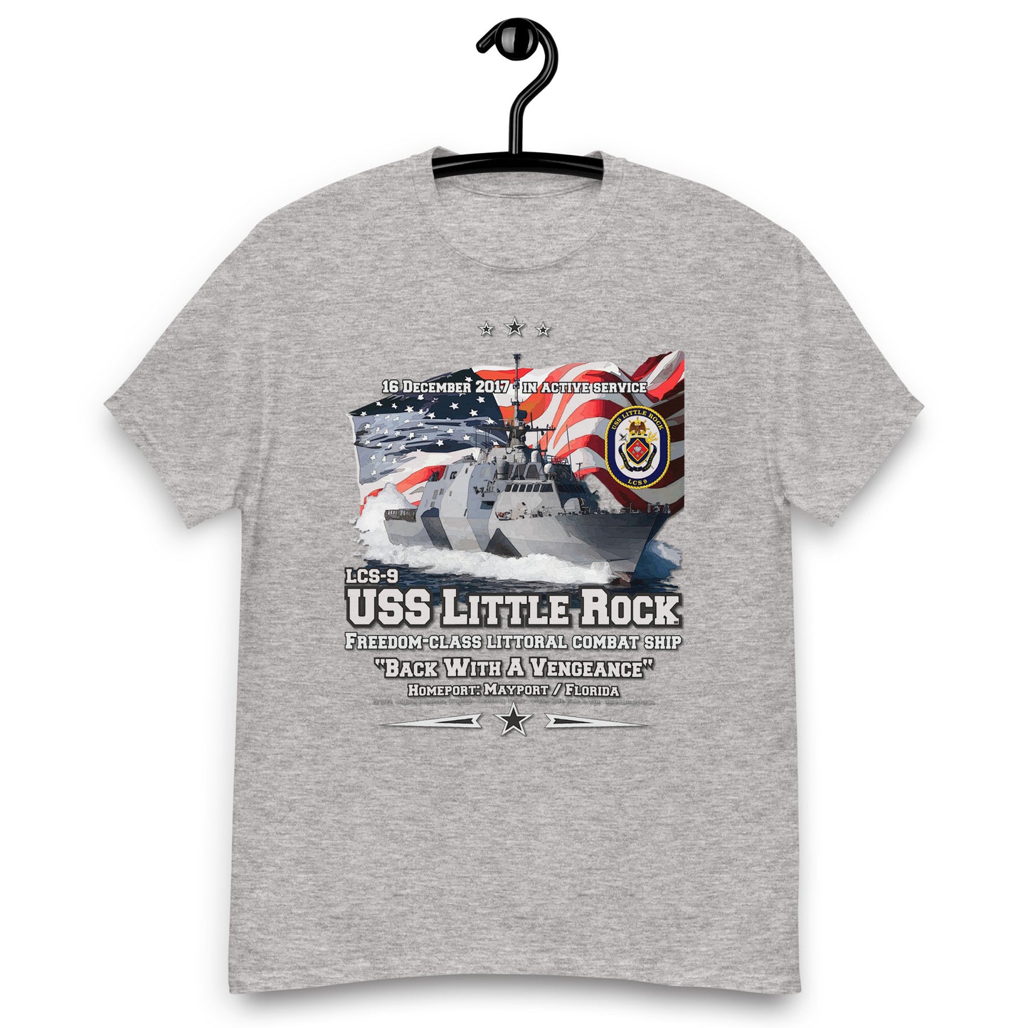 USS LITTLE ROCK LCS-9 Littoral Combat Ship T-Shirt, Comancha T-shirt,