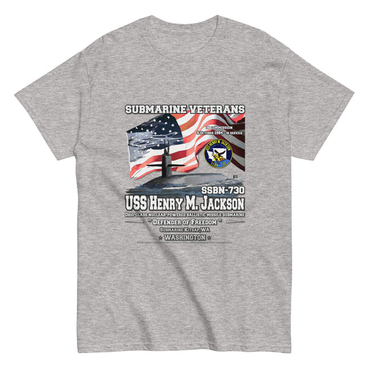 USS HENRY JACKSON SSBN-730 Submarine Veterans Classic T-Shirt, Comancha Navy T-shirts, USS HENRY JACKSON SSBN-730 t-shirt, Submarine Veterans Classic T-Shirt, Comancha Navy T-shirts,
