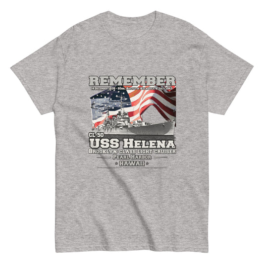 USS HELENA CL-50 Cruiser Veterans Classic T-Shirt, Remember USS HELENA CL-50, Comancha Store,
