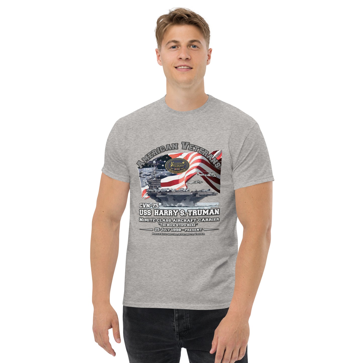 USS HARRY TRUMAN CVN-75 Aircraft Carrier T-shirt