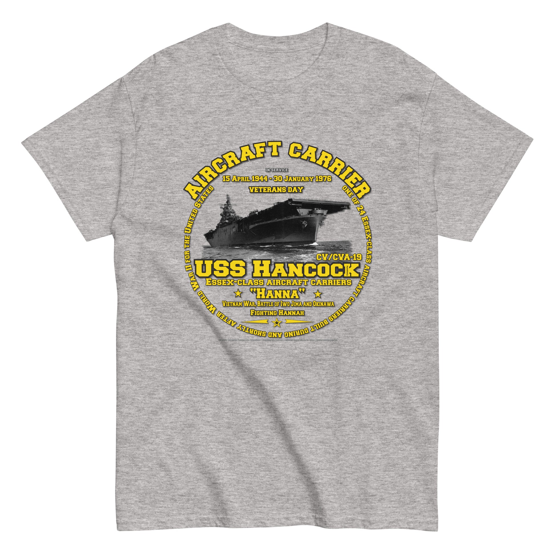 USS HANCOCK CVN-19 t-shirt, Aircraft Carrier t-shirt,Veterans Classic T-shirt, navy T-shirt, USS HANCOCK CVN-19 Aircraft Carrier Veterans Classic T-shirt, Comancha T-shirt,