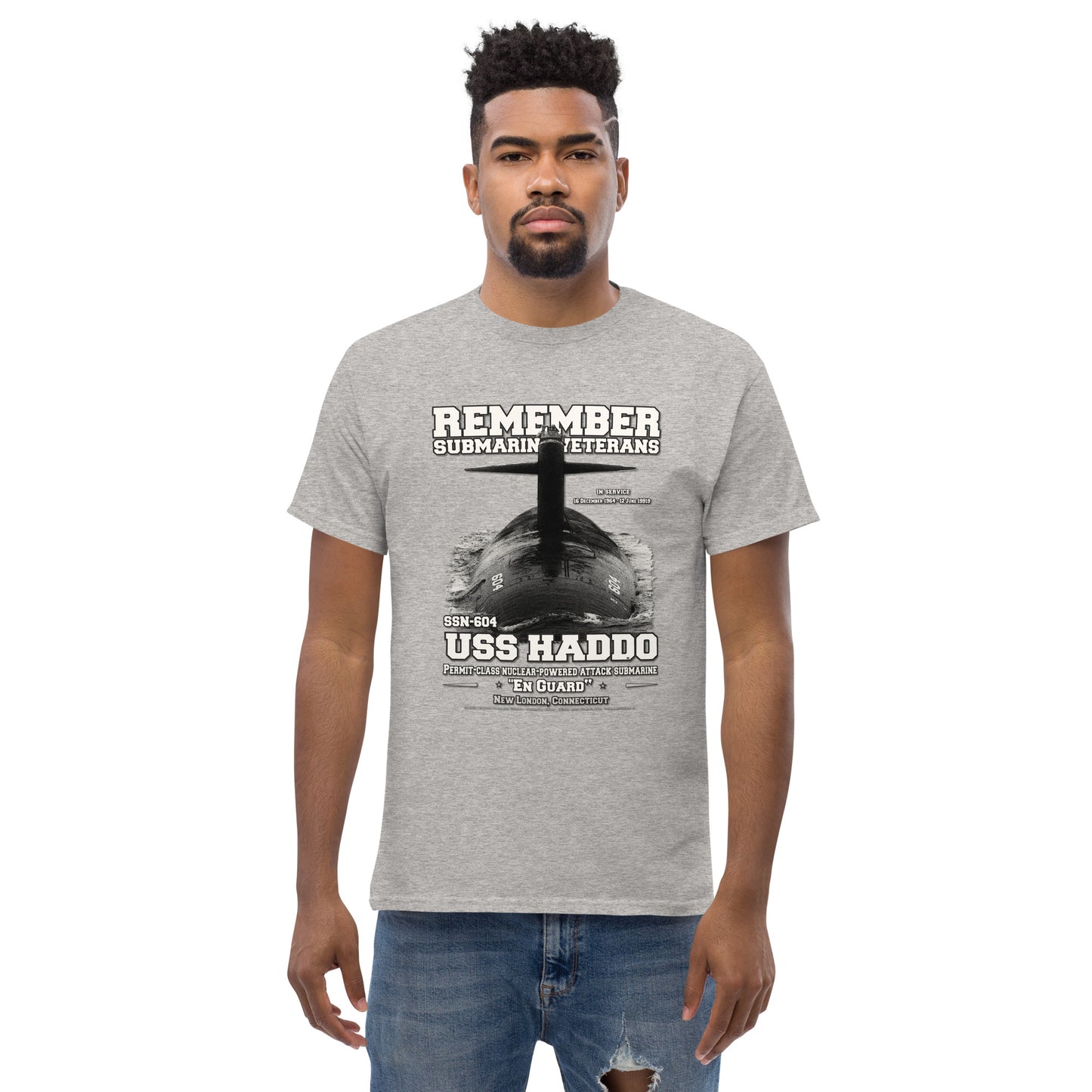 USS HADDO SSN-604 tee, Submarine Veterans Classic T-shirt, Comancha T-shirts Store,