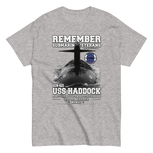 USS HADDOCK SSN-621 tee,USS HADDOCK SSN-621 Submarine Veterans Classic T-shirt,