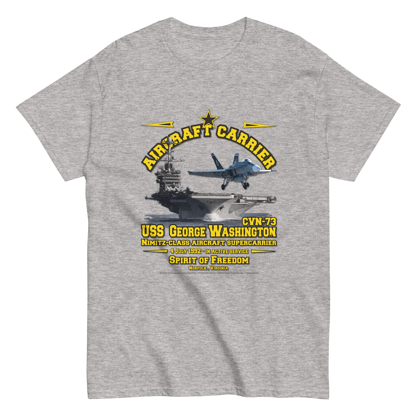 USS GEORGE WASHINGTON tee, USS GEORGE WASHINGTON veterans tee,USS GEORGE WASHINGTON CVN-73 Aircraft Carrier Veterans Classic Tee, USS George Washington Veterans,
