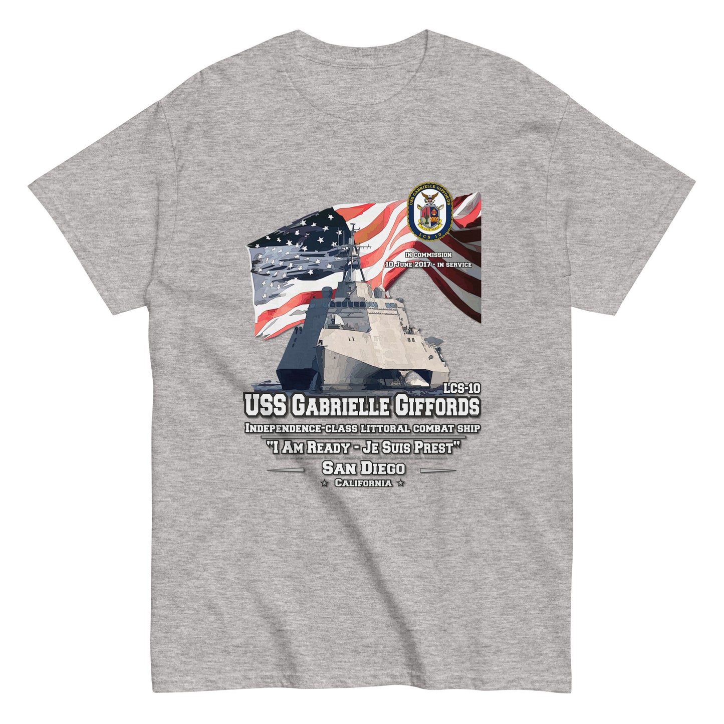 USS GABRIELLE GIFFORDS LCS-10 tee,USS GABRIELLE GIFFORDS Littoral Combat Ship Veterans Classic Tee, Comancha US Store,