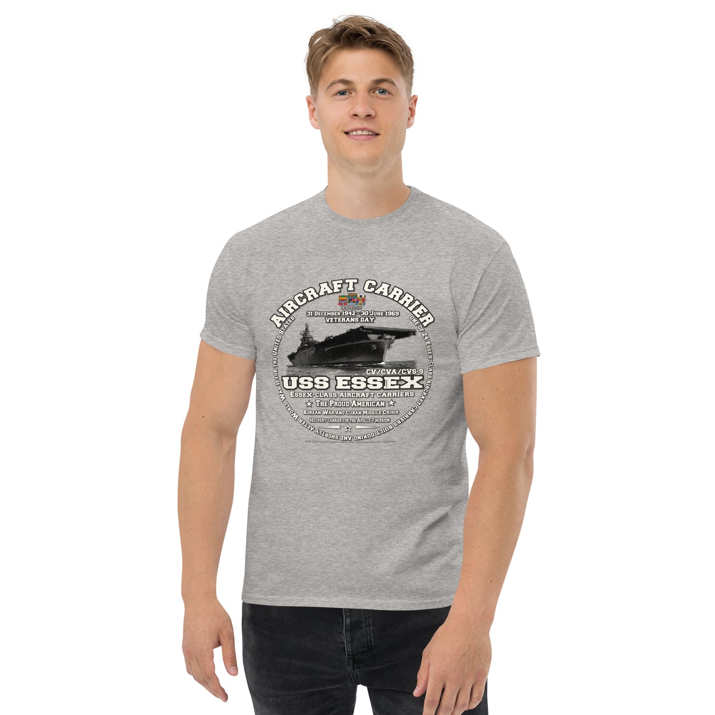 USS ESSEX CV-9 Aircraft Carrier Shipmates T-shirt
