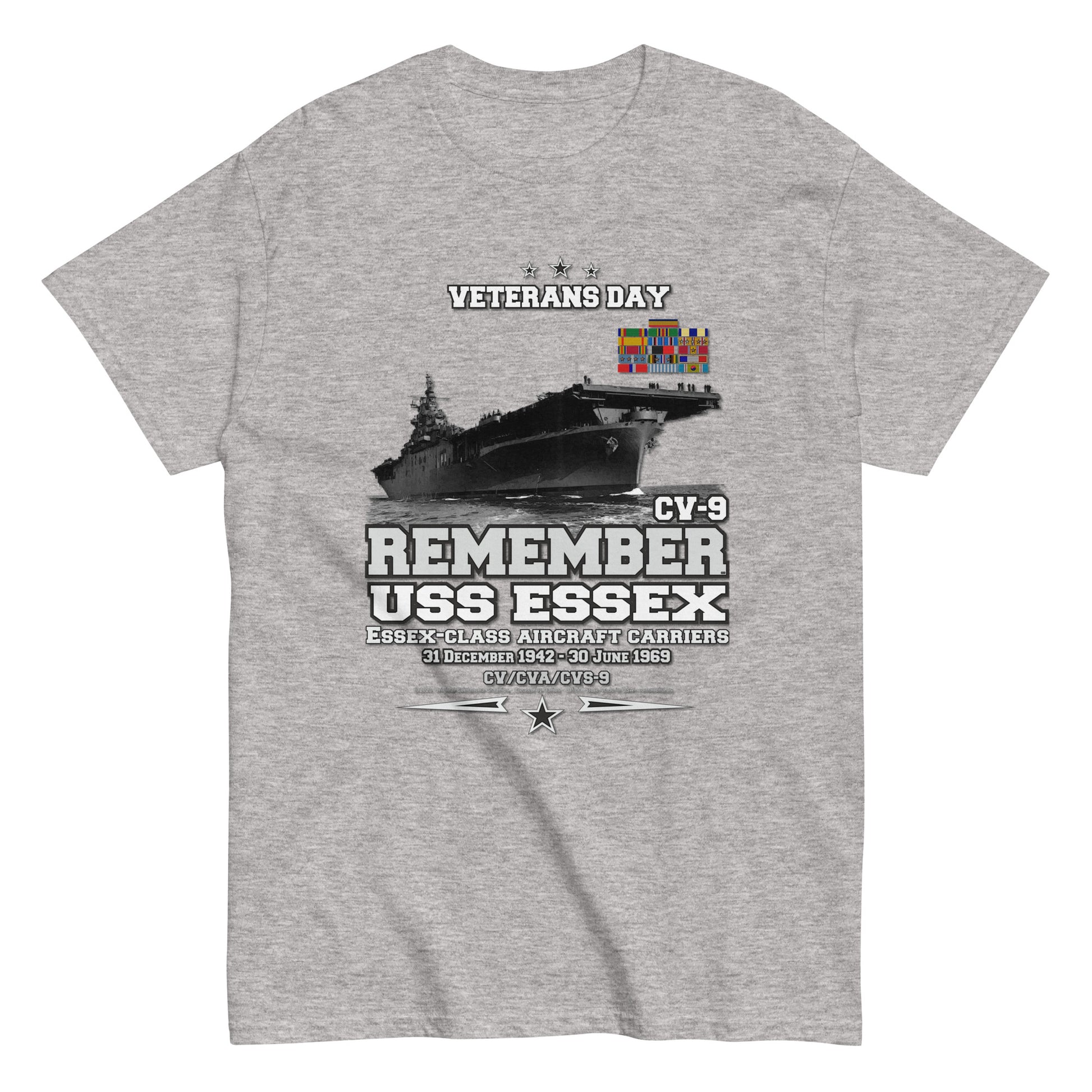 USS ESSEX CV-9 tee, USS ESSEX CV-9 navy veterans tee, USS ESSEX CV-9 veterans tee,USS ESSEX CV-9 Aircraft Carrier Veterans Classic Tee, USS ESSEX Navy Vetrans,