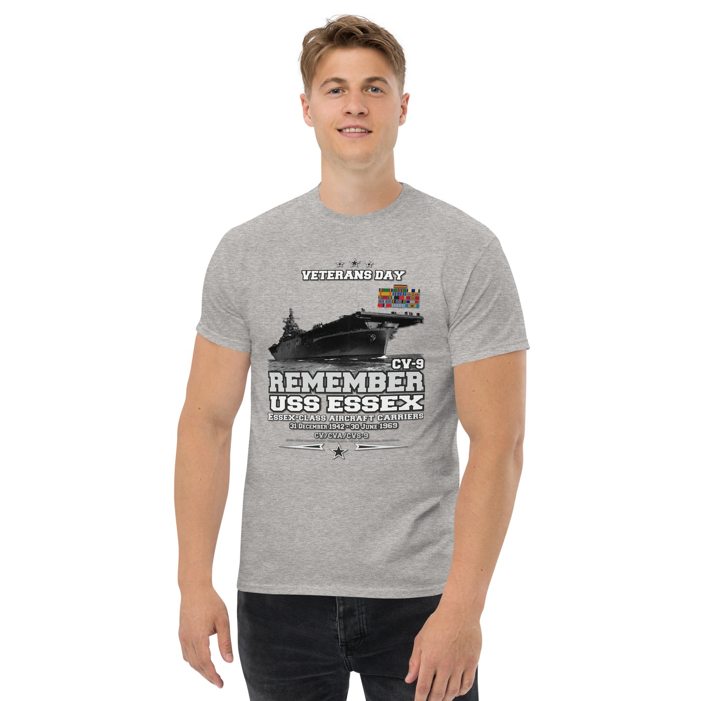 USS ESSEX CV-9 Aircraft Carrier T-shirt