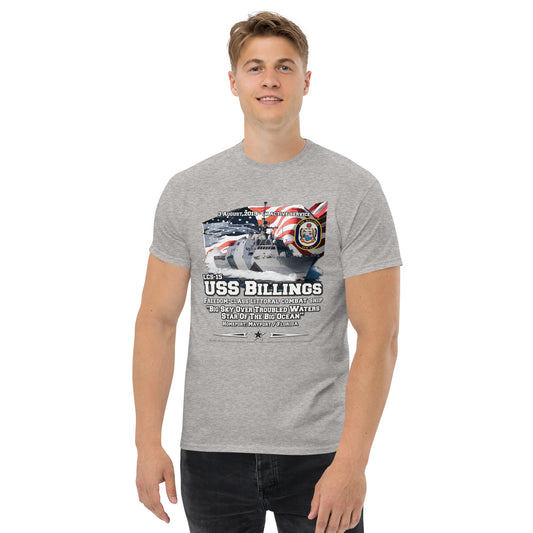 USS BILLINGS t-shirt,USS BILLINGS LCS-15 t-shirt,Veterans Littoral Combat Ship T-shirt, Comancha Tees,