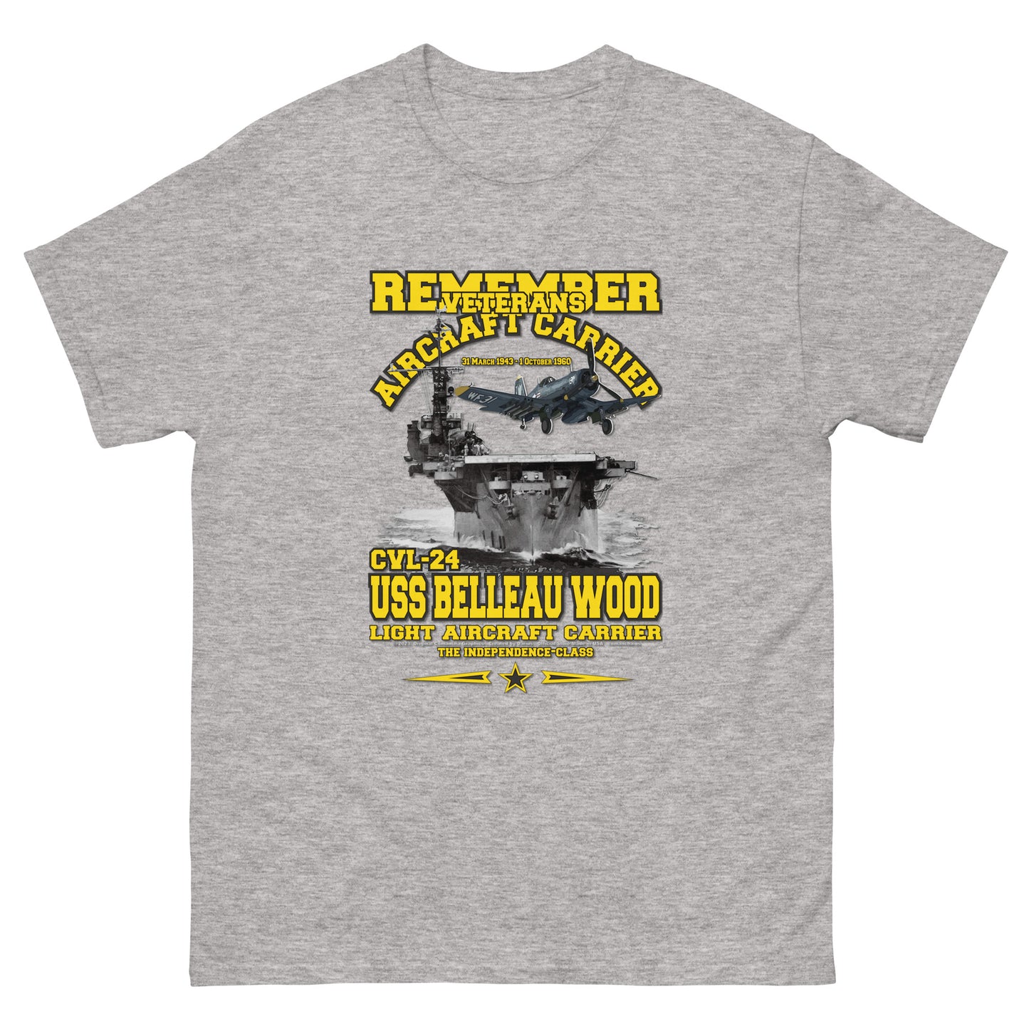 USS BELLEAU WOOD tee,USS BELLEAU WOOD CVL-24 tee, Aircraft Carrier Veterans T-shirt, US Aircraft carrier veterans Tee,