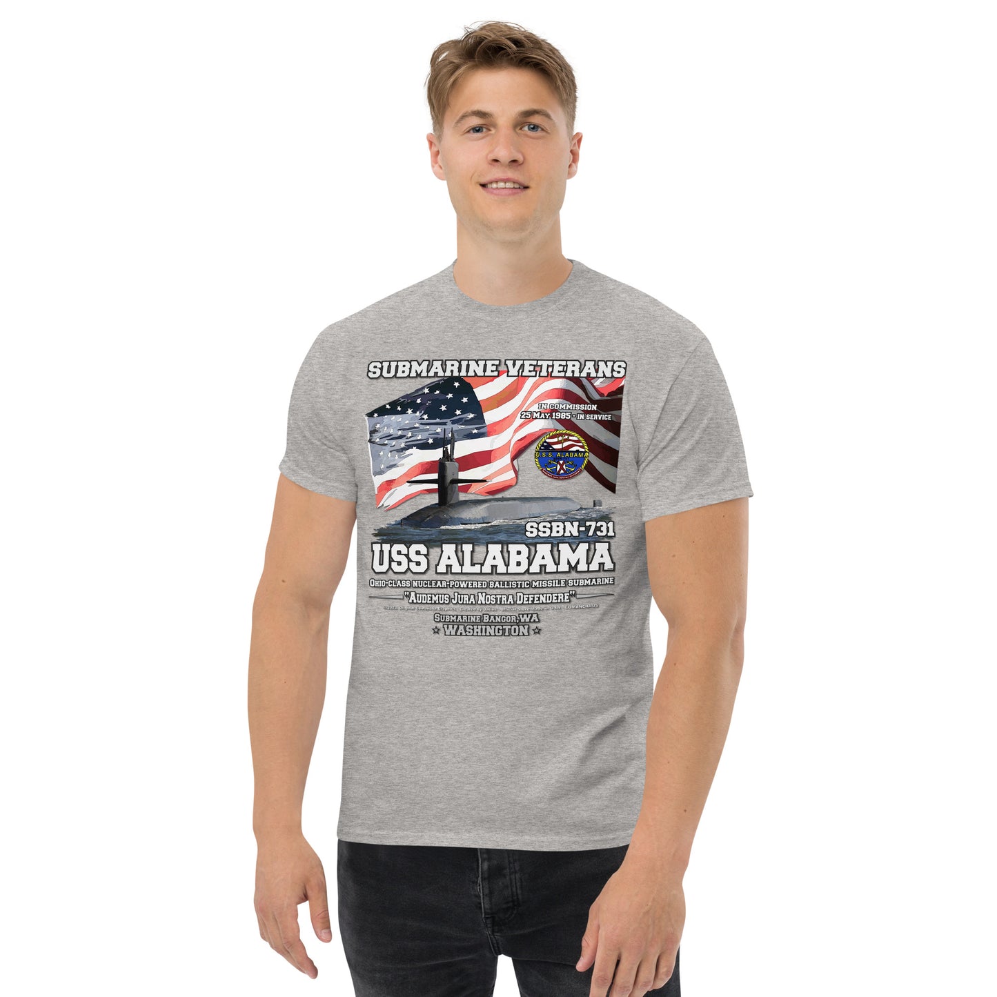 USS ALABAMA veterans t-shirt,USS ALABAMA SSBN-731 t-shirt, Submarine Veterans T-shirt, USS ALABAMA T-shirt, US Submarine t-shirt, Comancha Store,