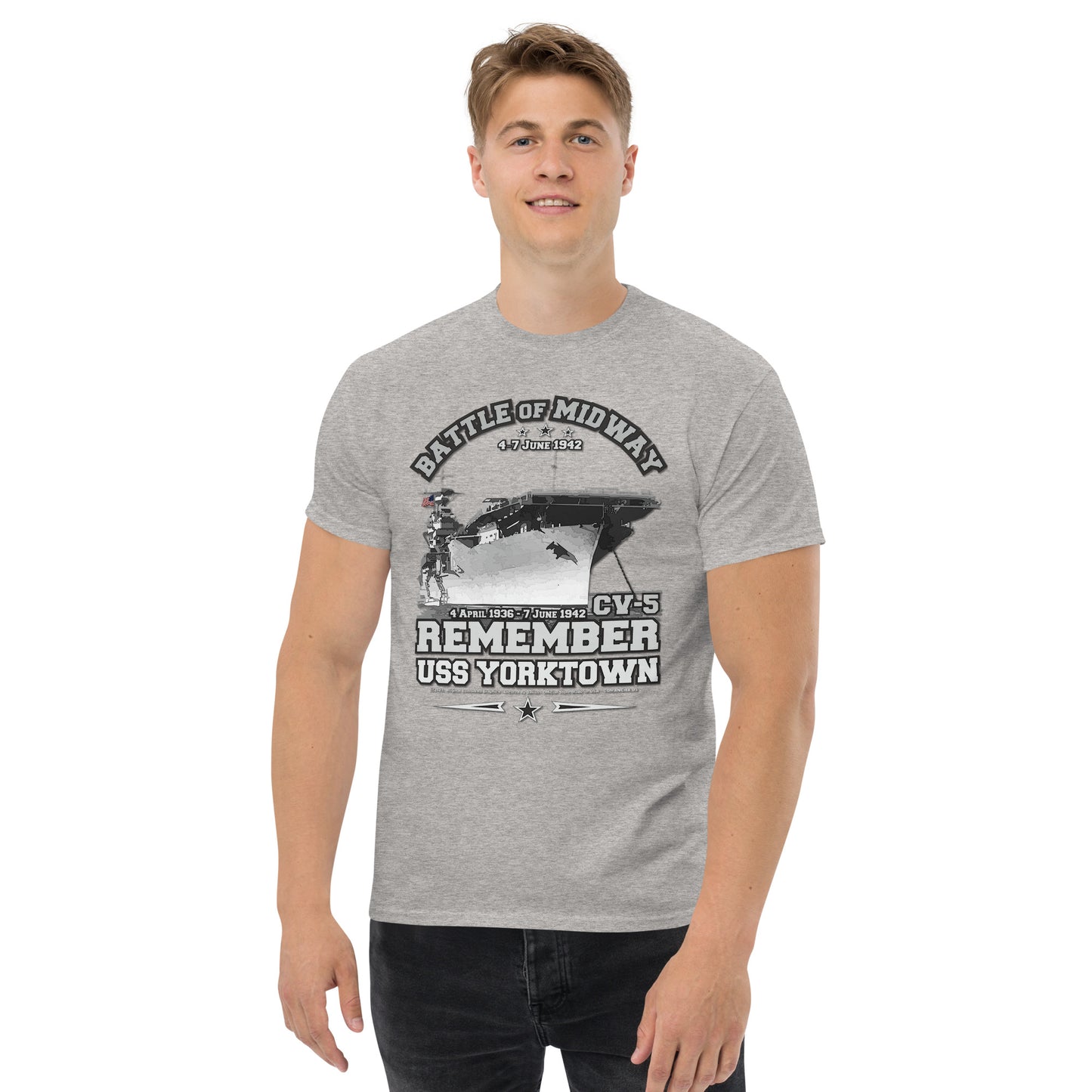 USS YORKTOWN t-shirt, USS YORKTOWN CV-5 t-shirt, USS YORKTOWN CV-5 Battle of Midway T-shirt, USS Yorktown Tee, US navy T-shirt,Comancha,