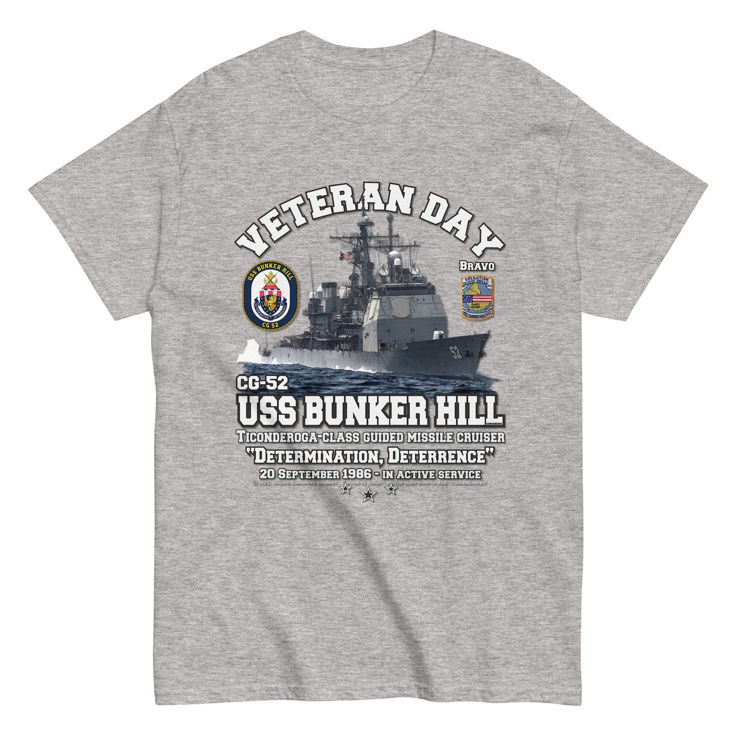 USS BUNKER HILL veterans t-shirt,USS BUNKER HILL CG-52 t-shirt, US Navy T-shirt, US Navy veterans T-shirt,Cruiser US Navy Veterans T-shirt, Comancha T-shirt shop,