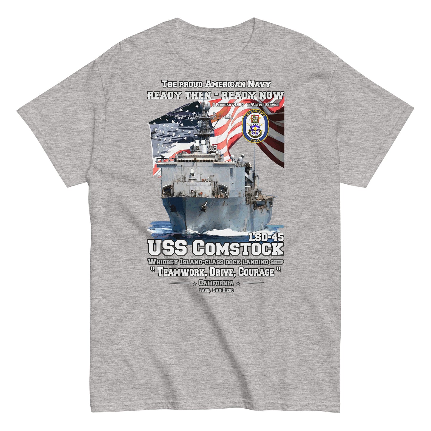 USS COMSTOCK LSD-45 t-shirt, US NAVY veterans t-shirt, Navy veterans tee, US Navy Veterans T-shirt, Comancha navy Ship T-shirt Store,
