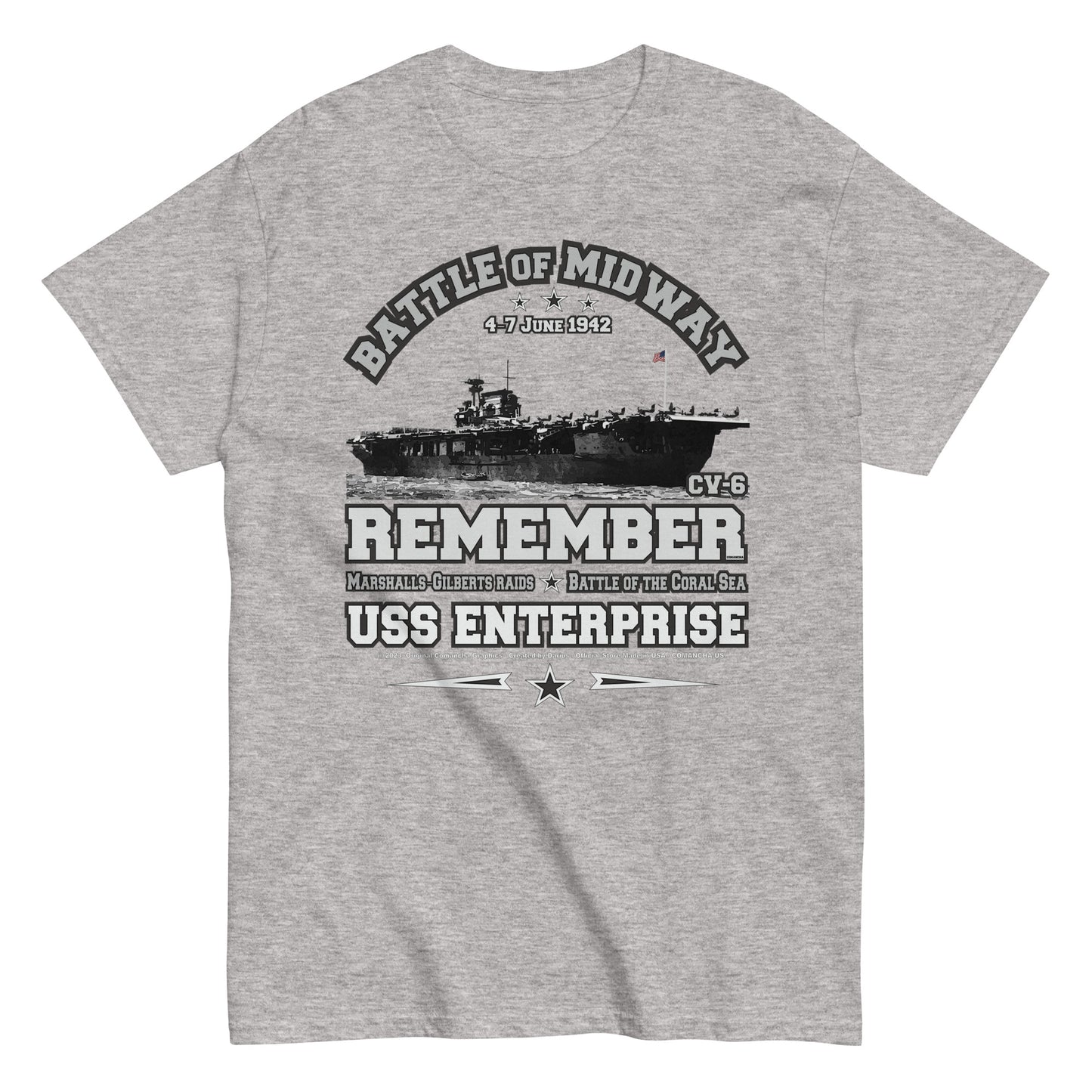 USS ENTERPRISE t-shirt, US Navy Veterans tee,USS ENTERPRISE CV-6 tee, Aircraft Carrier veterans T-shirt,