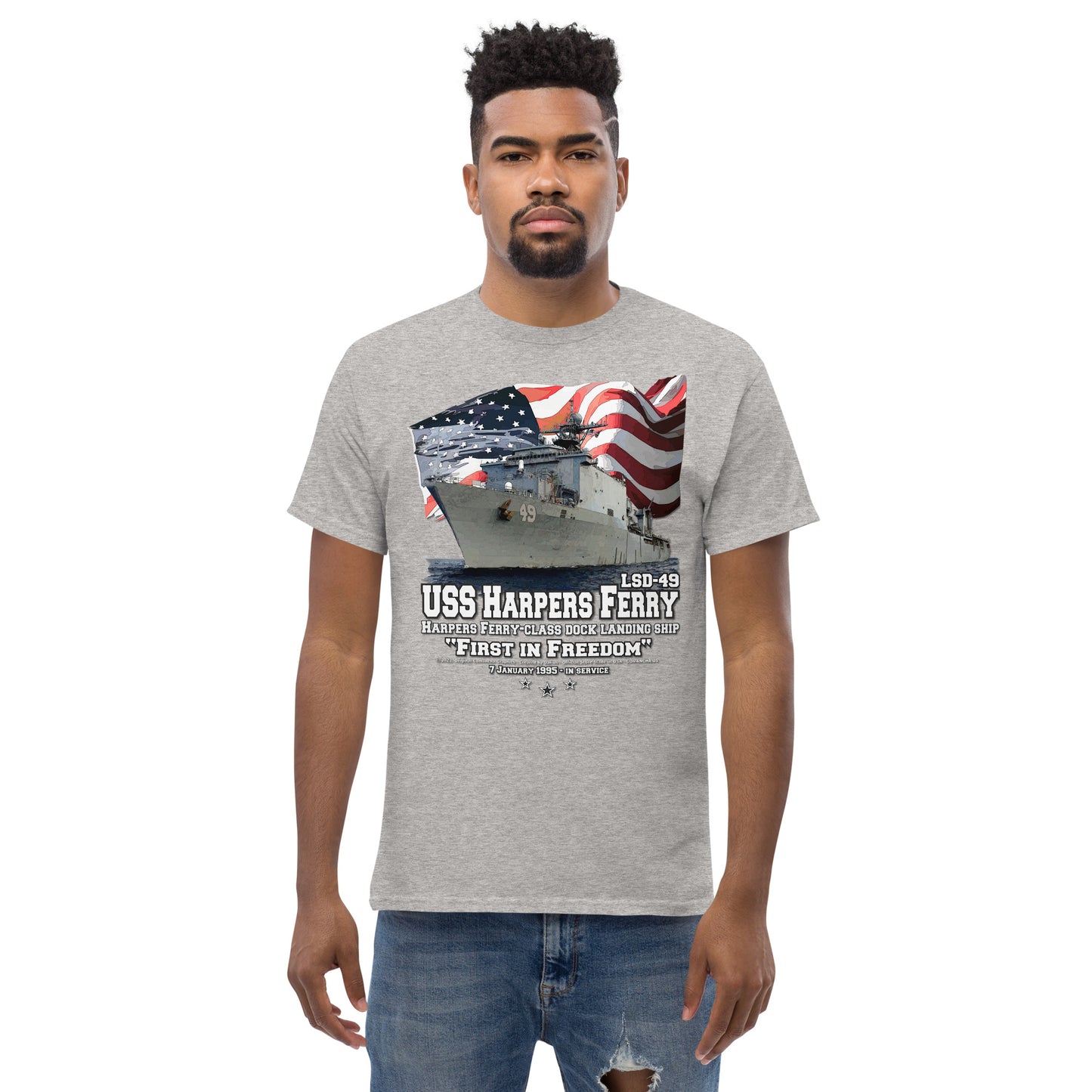 USS HARPERS FERRY veterans tee,USS HARPERS FERRY t-shirt, US Navy Veterans Tee,USS HARPERS FERRY LSD-49 tee, US Navy Dock Landing T-shirt, Comancha Navy T-shirt,