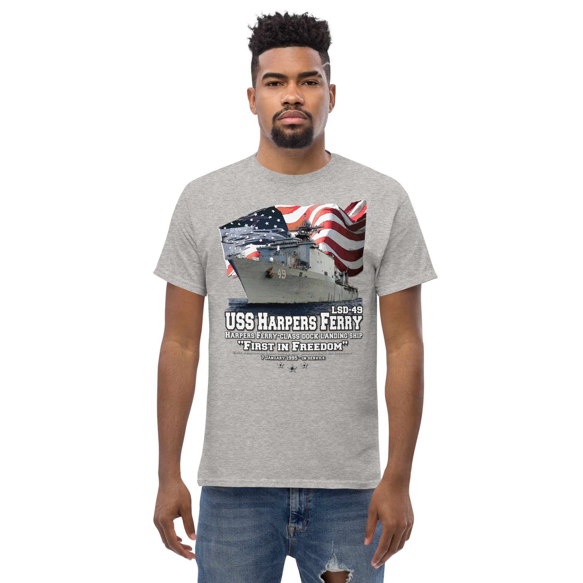 USS HARPERS FERRY veterans tee,USS HARPERS FERRY t-shirt, US Navy Veterans Tee,USS HARPERS FERRY LSD-49 tee, US Navy Dock Landing T-shirt, Comancha Navy T-shirt,