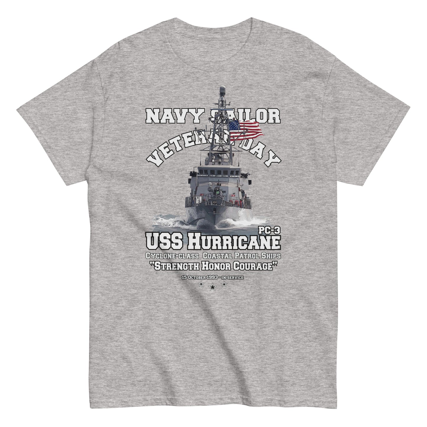 USS HURRICANE PC-3 t-shirt, USS HURRICANE PC-3 veterans tee, Patrol Ship Veterans tee,USS HURRICANE PC-3 Patrol Ship Veterans T-shirt, US Patrol Ship Tees, Comancha T-shirt,
