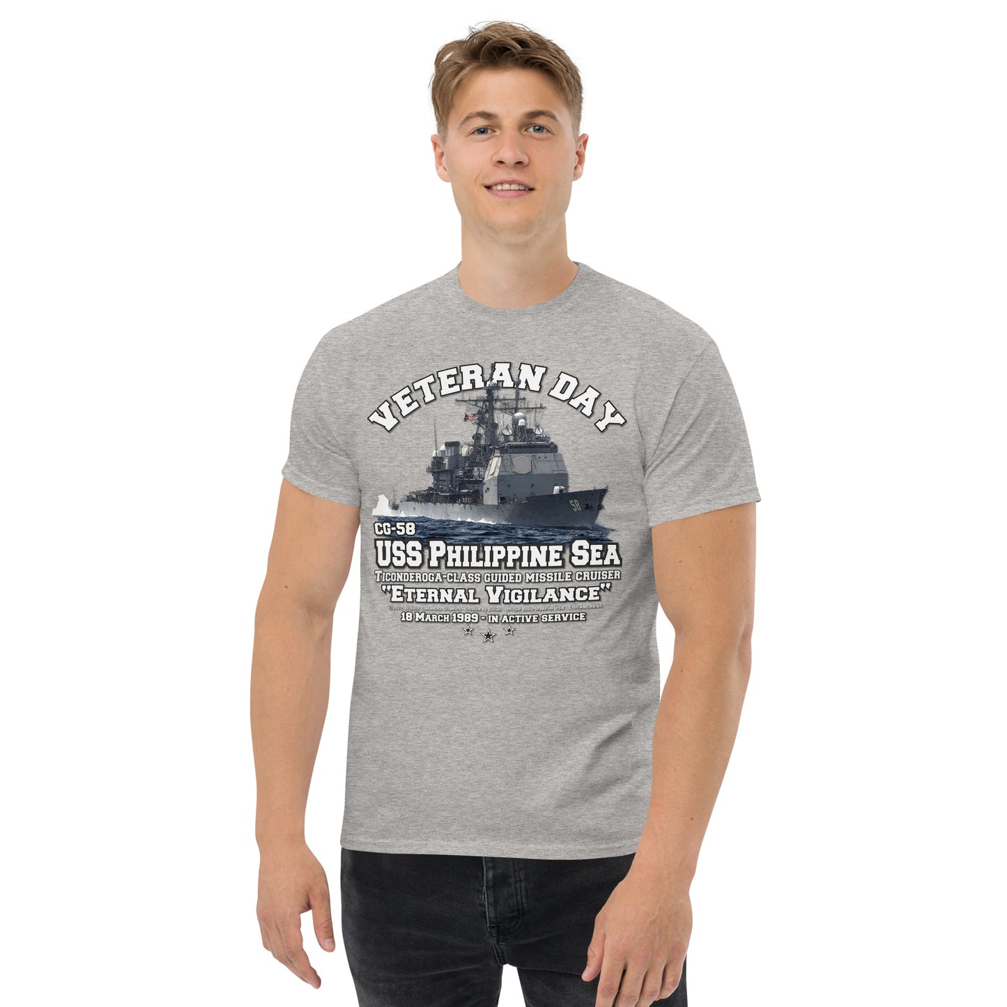 USS PHILIPPINE SEA CG-58 t-shirt, US Navy Veterans tee, US Navy Missile Cruiser T-shirt, USS PHILIPPINE SEA Cruiser T-shirt, Comancha graphics,