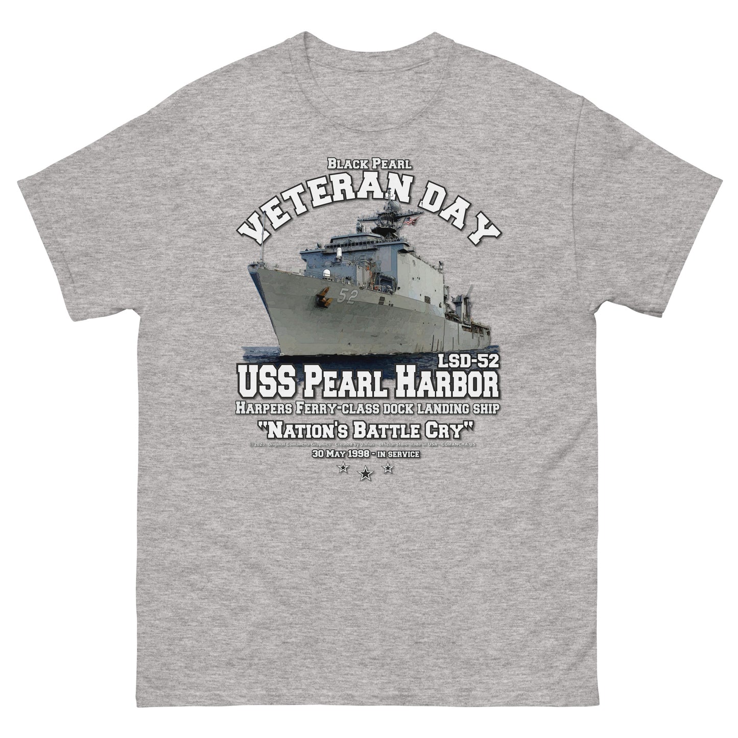 USS PEARL HARBOR t-shirt, USS PEARL HARBOR veterans,US Navy Dock Landing Ship T-shirt, USS PEARL HARBOR LSD-52 T-shirt,comancha tees,