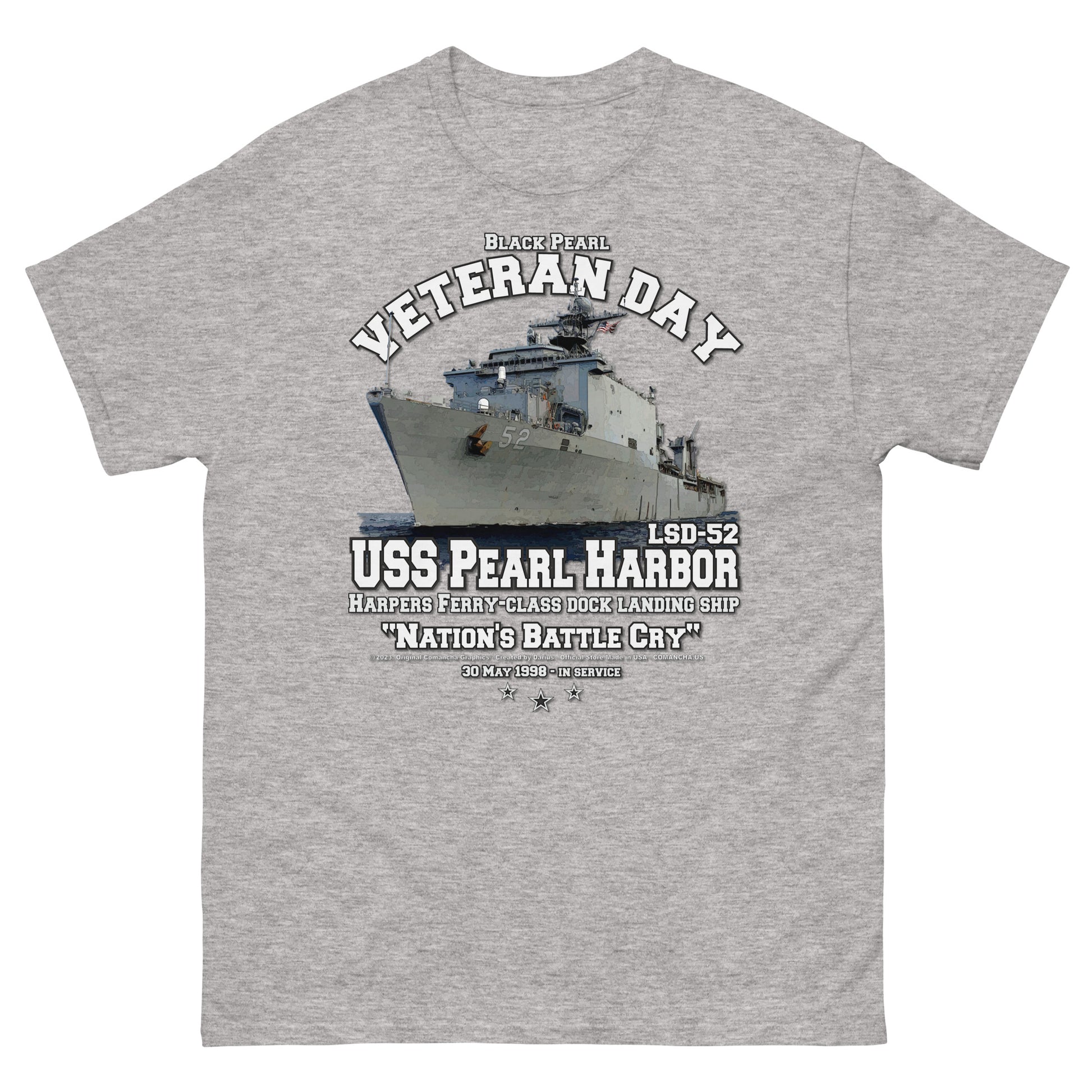 USS PEARL HARBOR t-shirt, USS PEARL HARBOR veterans,US Navy Dock Landing Ship T-shirt, USS PEARL HARBOR LSD-52 T-shirt,comancha tees,