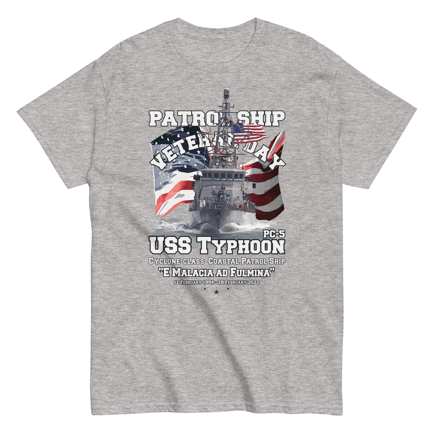 USS TYPHOON PC-5 tee,US Navy tees,Comancha, US Navy Patrol Ship Veterans T-shirt, USS TYPHOON T-shirt,