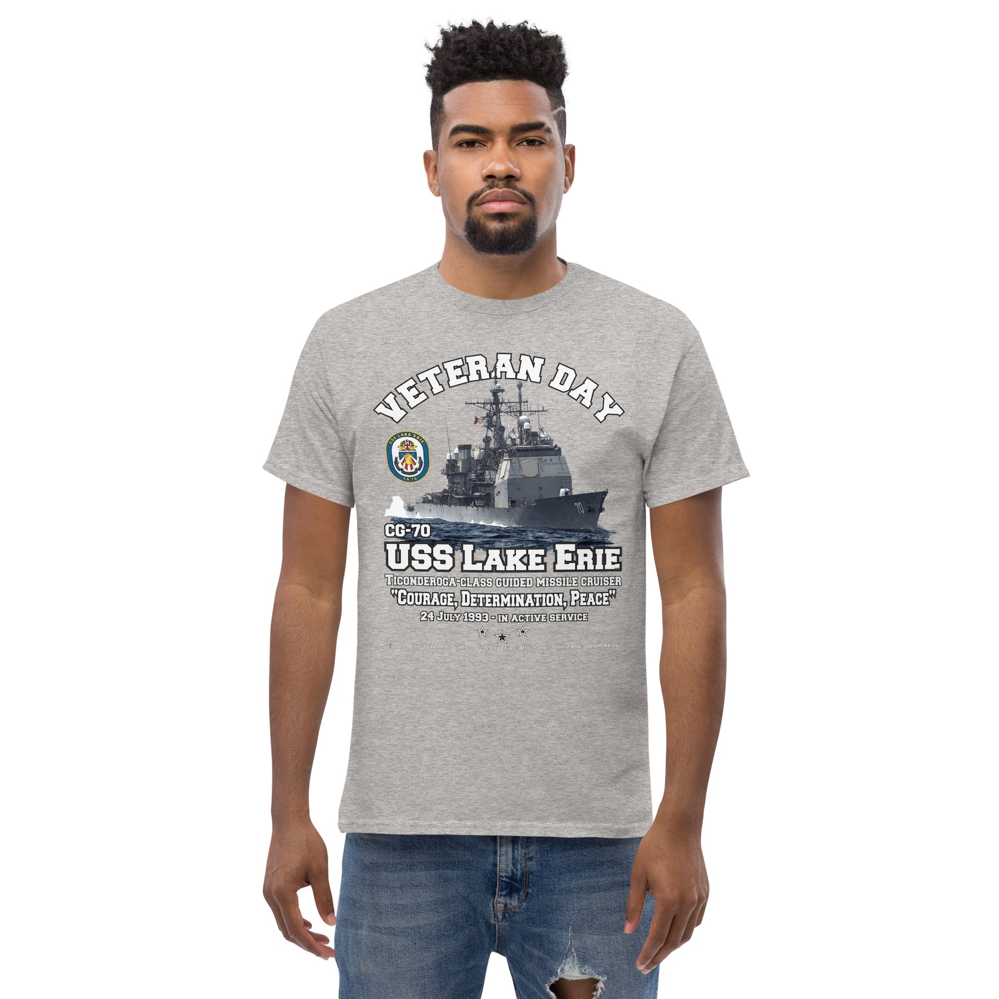 USS LAKE ERIE tee,CG-70 tee, US Navy veterans tee,comancha,US Navy Cruiser Veterans T-shirt, USS LAKE ERIE CG-70 T-shirt,