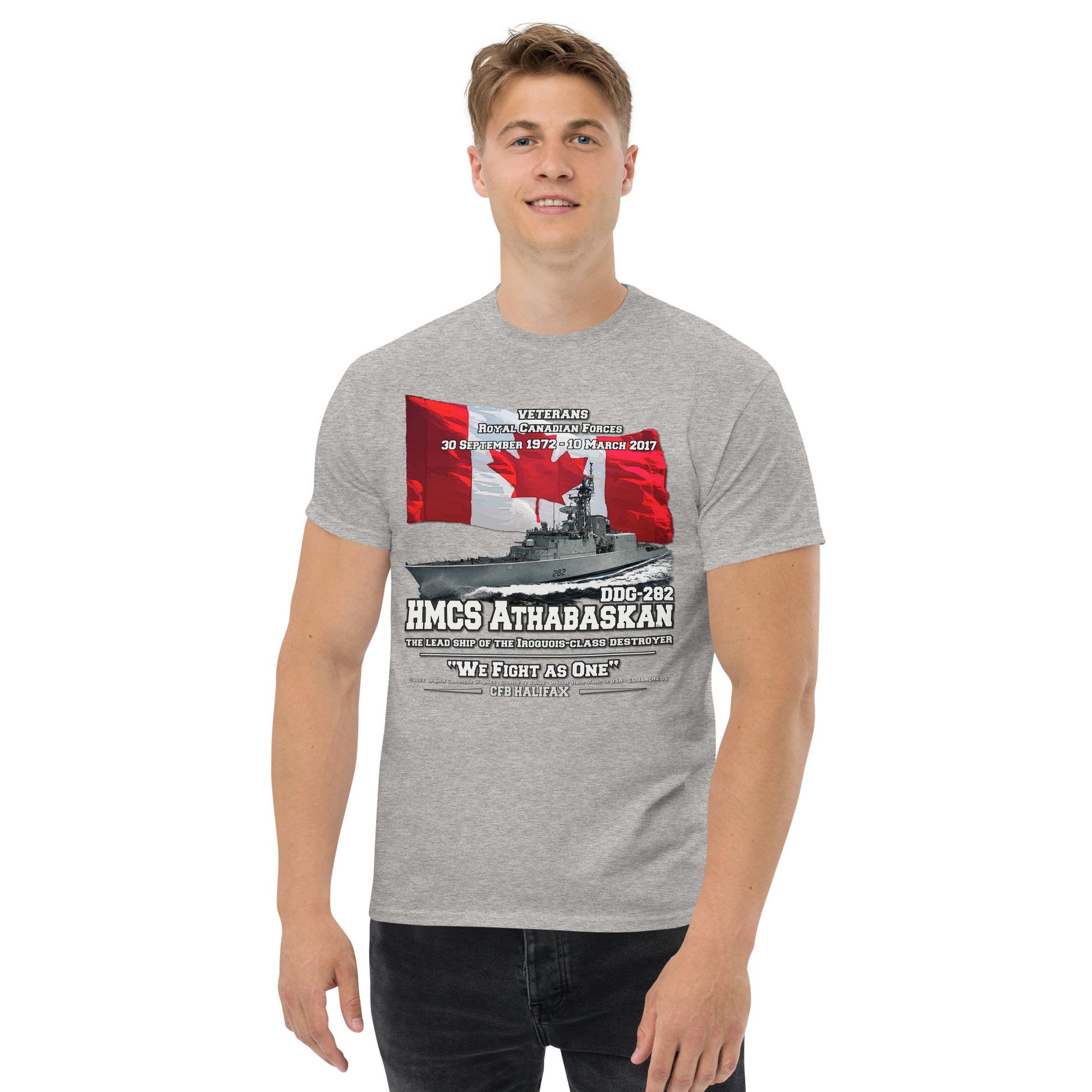HMCS ATHABASKAN DDG-282 tee, Canadian Destroyer Veterans T-shirt, HMCS ATHABASKAN DDG-282 T-shirt, comancha.us